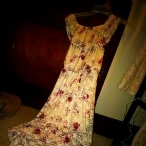 White floral dress